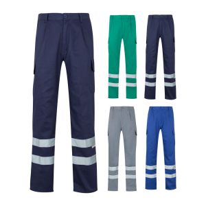 VL ASCLEPIUS. Панталон от плат тип „кепър“ с много джобове (200 г/м²), от памук (35%) и полиестер (65%)