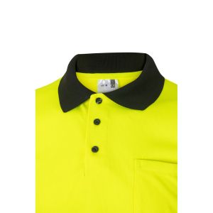 VL CUPID LARGE. Двуцветна поло риза тип „орлово око“ (160 g/m²) с къси ръкави, от полиестер (100%)
