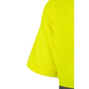 VL CUPID LARGE. Двуцветна поло риза тип „орлово око“ (160 g/m²) с къси ръкави, от полиестер (100%)