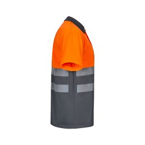 VL CUPID LARGE. Двуцветна поло риза тип „орлово око“ (160 g/m²) с къси ръкави, от полиестер (100%)