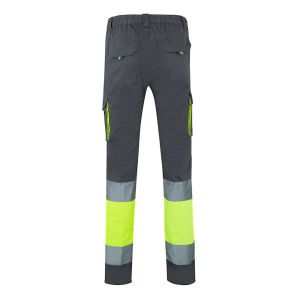 VL ZEUS. Двуцветни еластични панталони с много джобове (240 г/м²), от памук (46%), ЕМЕ (38%) и полиестер (16%)