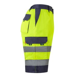 VL HADES. Двуцветни къси панталони тип „Бермуда“ с много джобове (210 г/м²), от памук (20%) и полиестер (80%)