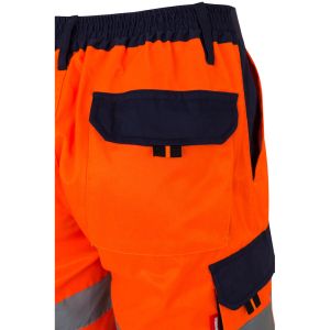 VL HADES. Двуцветни къси панталони тип „Бермуда“ с много джобове (210 г/м²), от памук (20%) и полиестер (80%)