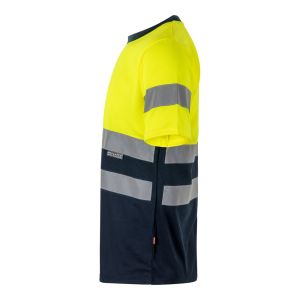 VL BRAHMA LARGE. Двуцветна работна тениска тип „орлово око“ (140 г/м²), от полиестер (100%)