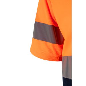 VL BRAHMA LARGE. Двуцветна работна тениска тип „орлово око“ (140 г/м²), от полиестер (100%)