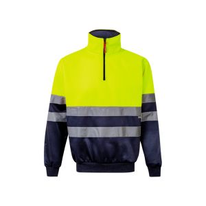 VL THOR. Двуцветен суитчър (300 g/m²) от полиестерен полар (100%)