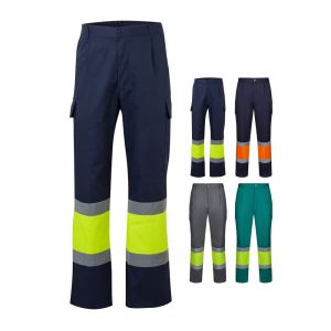 VL ARTEMIS. Двуцветни панталони от плат (190 г/м²), памук (20%) и полиестер (80%)