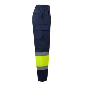 VL ARTEMIS. Двуцветни панталони от плат (190 г/м²), памук (20%) и полиестер (80%)