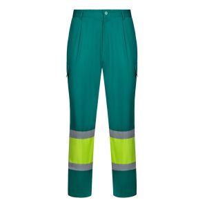 VL ARTEMIS. Двуцветни панталони от плат (190 г/м²), памук (20%) и полиестер (80%)