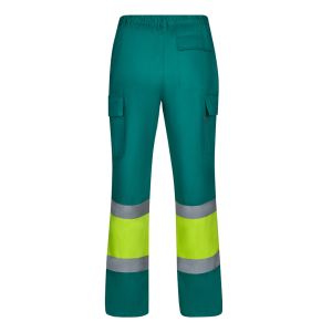 VL ARTEMIS. Двуцветни панталони от плат (190 г/м²), памук (20%) и полиестер (80%)
