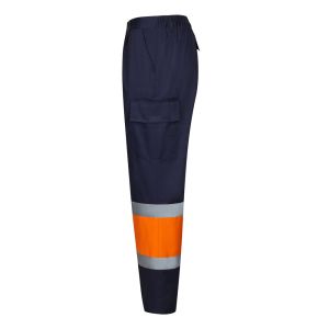 VL ARTEMIS. Двуцветни панталони от плат (190 г/м²), памук (20%) и полиестер (80%)