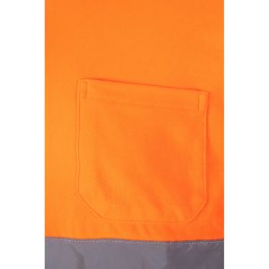 VL PLUTO. Двуцветна поло риза с пике (150 г/м²) с дълъг ръкав, от памук (55%) и полиестер (45%)