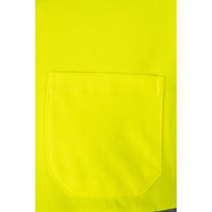 VL PLUTO LARGE. Двуцветна поло риза с пике (150 г/м²) с дълъг ръкав, от памук (55%) и полиестер (45%)