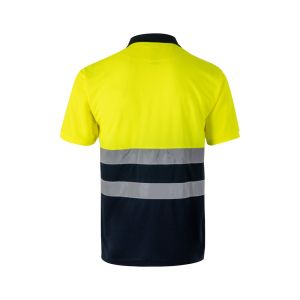 VL FORTUNA. Поло риза тип „орлово око“ (140 g/m²) с къс ръкав, от полиестер (100%)