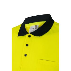 VL FORTUNA. Поло риза тип „орлово око“ (140 g/m²) с къс ръкав, от полиестер (100%)