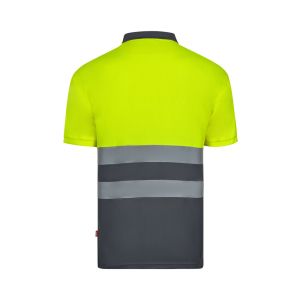 VL FORTUNA. Поло риза тип „орлово око“ (140 g/m²) с къс ръкав, от полиестер (100%)