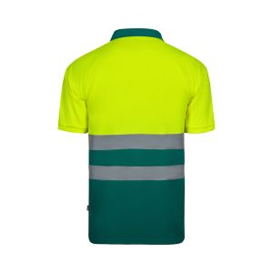 VL FORTUNA. Поло риза тип „орлово око“ (140 g/m²) с къс ръкав, от полиестер (100%)