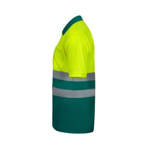 VL FORTUNA. Поло риза тип „орлово око“ (140 g/m²) с къс ръкав, от полиестер (100%)