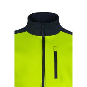VL HESTIA LARGE. Двуцветно софтшел яке (280 g/m²), с поларена подплата и TPU мембрана, от полиестер (96%) и еластан (4%)