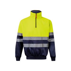 VL THOR LARGE. Двуцветен суитчър (300 g/m²) от полиестерен полар (100%)