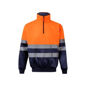 VL THOR LARGE. Двуцветен суитчър (300 g/m²) от полиестерен полар (100%)
