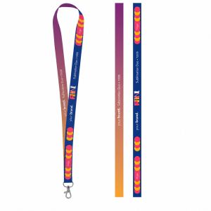 Отпечатана мостра на Lanyard SUBLIMATION Long II (20 мм) от полиестер