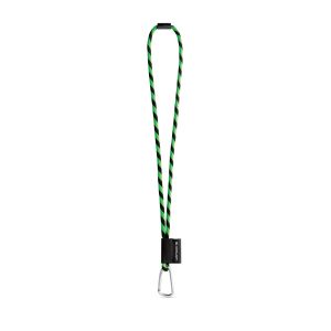75089. SET Lanyard TUBE Long (Ø 7 мм) с D-образен карабинер 55 мм и предпазна закопчалка Ø 7 мм
