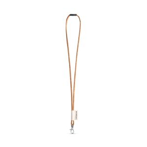 75096. SET Lanyard CORK Long (Ø 5 мм) с 9 мм карабинка и предпазна закопчалка Ø 5 мм