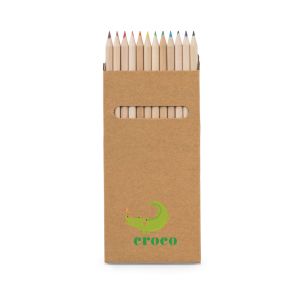 CROCO. Кутия с 12 цветни молива
