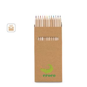 CROCO. Кутия с 12 цветни молива