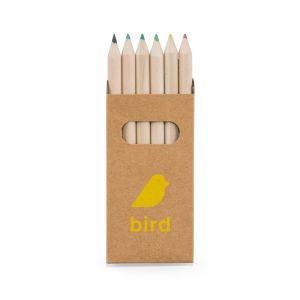 BIRD. Кутия с 6 цветни молива