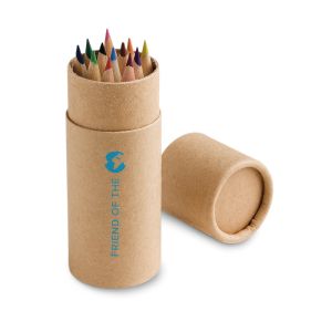 CYLINDER. Кутия с 12 цветни молива