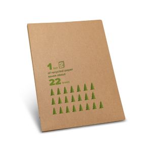 POE. Папка за документи А4, изработена от 100% рециклирана хартия (450 g/m²)