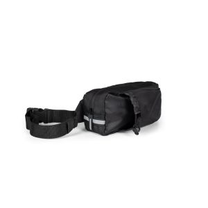 DELFOS POUCH SHINY. Чанта за кръста от 300D recycled polyester (лъскав финиш) и 600D recycled polyester със светлоотразителни елементи