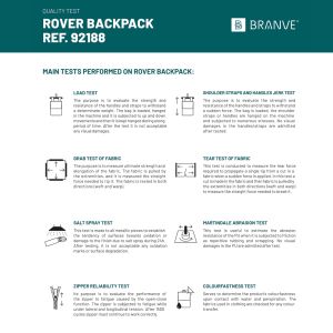 ROVER BACKPACK II. Раница от плат и полиуретан