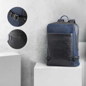 DIVERGENT BACKPACK I. Раница за лаптоп до 15.6'' от деним и полиуретан