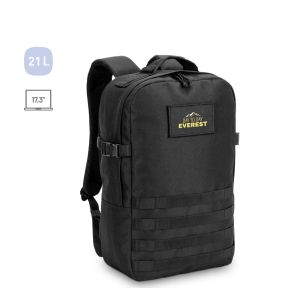 EDINBURGH BPACK. Раница във военен стил от 600D рециклиран полиестер с висока плътност и подплата от 210D рециклиран полиестер 17.3'
