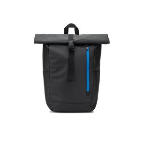 OSASCO BPACK. Раница с цип, която позволява навиване на горната част, за да се побере в обема на раницата, изработена от 600D рециклиран полиестер