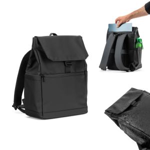 AZORES BAG. Раница за лаптоп от полиуретан (16 инча), с панел, покриващ всички отделения