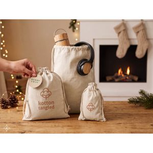 GIFTWRAP M. Средна подаръчна торбичка, 100% памук (120 г/м²)