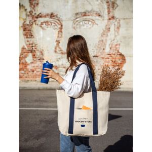 VILLE. 100% памучна платнена торба (280 g/m²)