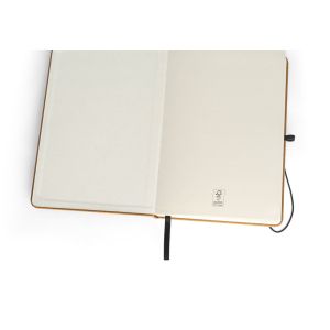 MATISSE. A5 тефтер с твърда корица от кожа (70% рециклирана) със страници редове