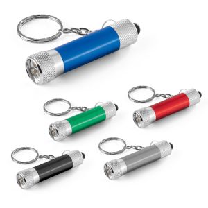 LERGAN. Алуминиев ключодържател с фенерче с 3 LED