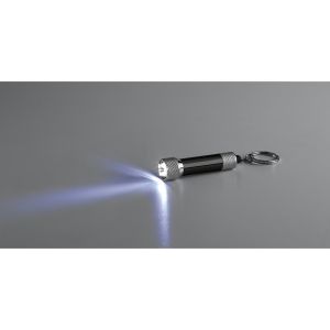 LERGAN. Алуминиев ключодържател с фенерче с 3 LED