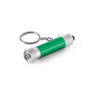 LERGAN. Алуминиев ключодържател с фенерче с 3 LED