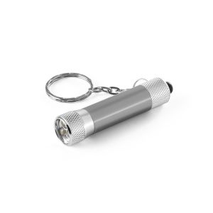 LERGAN. Алуминиев ключодържател с фенерче с 3 LED