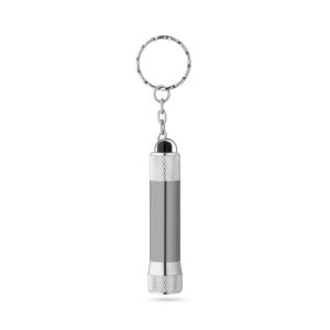 LERGAN. Алуминиев ключодържател с фенерче с 3 LED