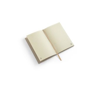 DICKINSON. Тефтер A5 с твърди корици, изработен от хартия от захарна тръстика (80% захарна тръстика)