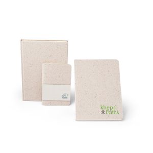 ORGANIC SEMI-RIGID. Тефтер A5 с полутвърда корица, изработена от органична слонска материя (80%)