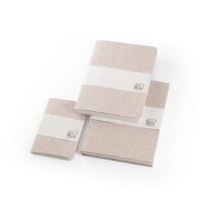 ORGANIC SEMI-RIGID. Тефтер A5 с полутвърда корица, изработена от органична слонска материя (80%)